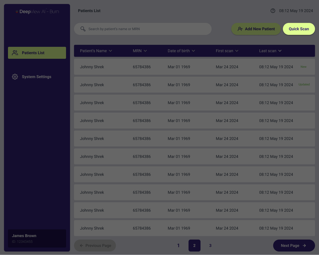 New Quick Scan mode: one tap to begin scanning, EHR profile merge available afterward